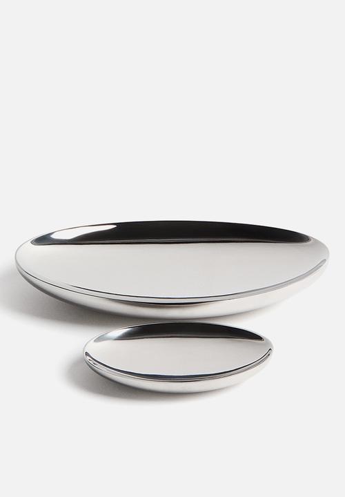 H&M - Stainless steel trinket dish - silver-coloured