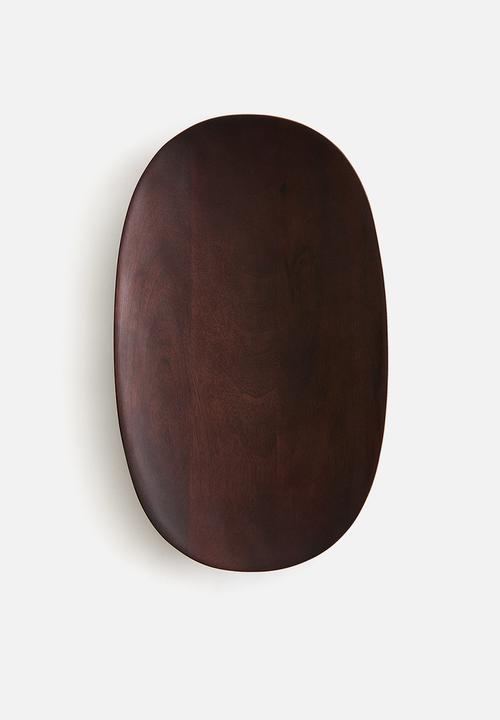 H&M - Wooden serving plate - dark brown