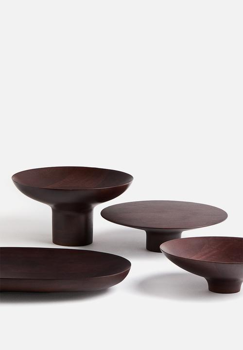 H&M - Wooden serving plate - dark brown