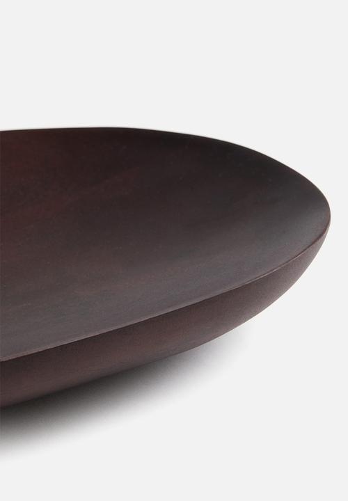 H&M - Wooden serving plate - dark brown