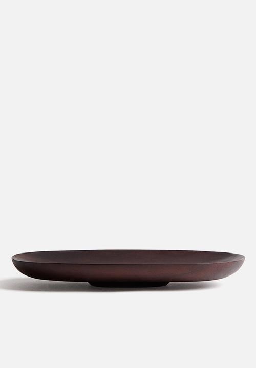 H&M - Wooden serving plate - dark brown