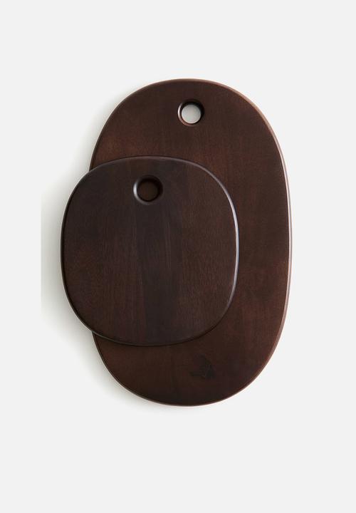 H&M - Large wooden serving board - dark brown