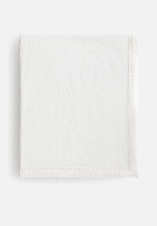 Cotton tablecloth - white