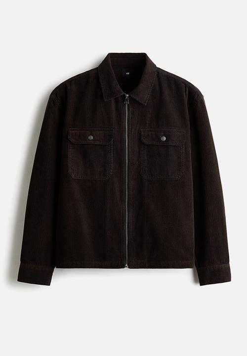 H&M - Corduroy overshirt - dark brown