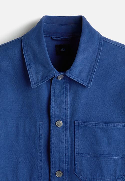 H&M - Canvas overshirt - blue
