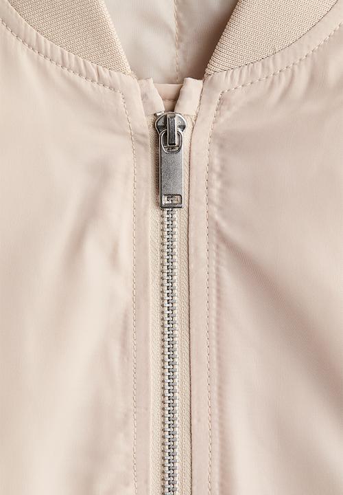 H&M - Padded bomber jacket - light beige