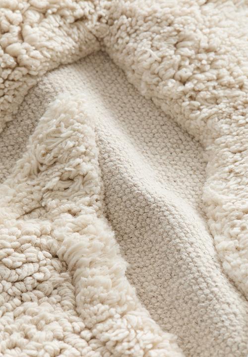 H&M - Textured cotton cushion cover - light beige