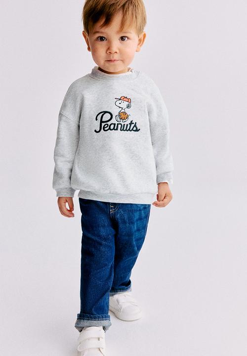 H&M - Printed sweatshirt - light grey/snoopy