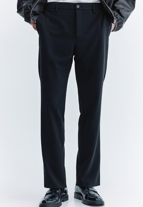 H&M - Slim fit tailored trousers - black