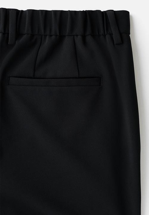 H&M - Slim fit tailored trousers - black