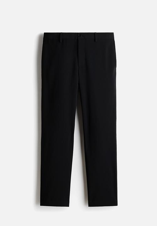 H&M - Slim fit tailored trousers - black