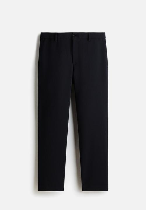 H&M - Slim fit tailored trousers - navy blue