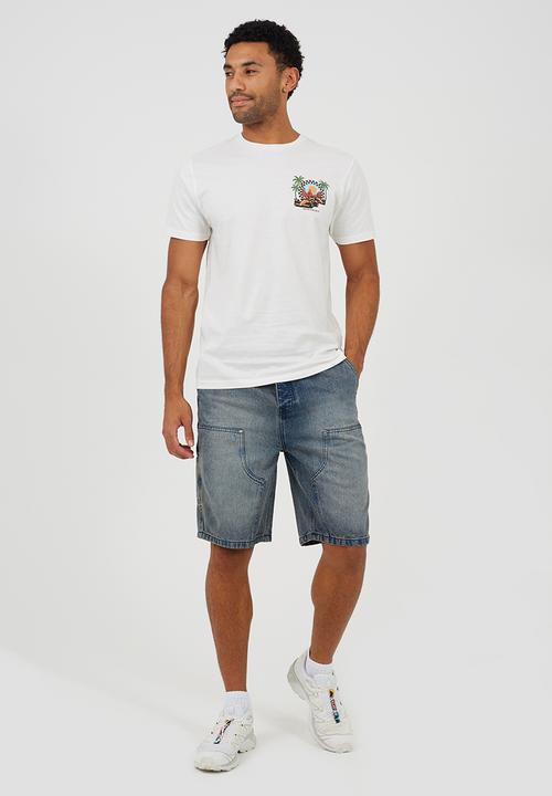 Brave Soul - Crew Neck Tshirt  - Off White