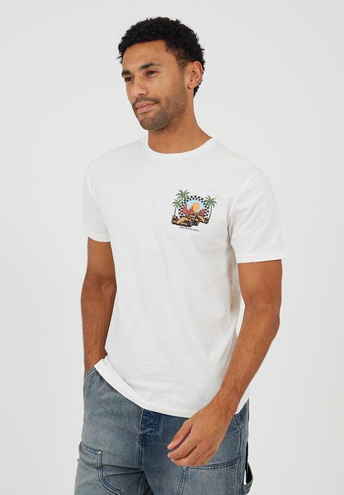 Brave Soul - Crew Neck Tshirt  - Off White