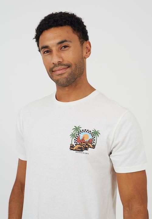 Brave Soul - Crew Neck Tshirt  - Off White