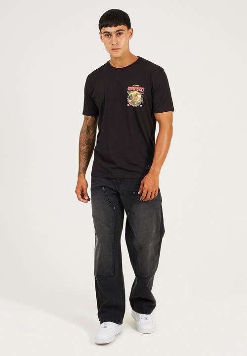 Brave Soul - Scran T-shirt - Jet Black