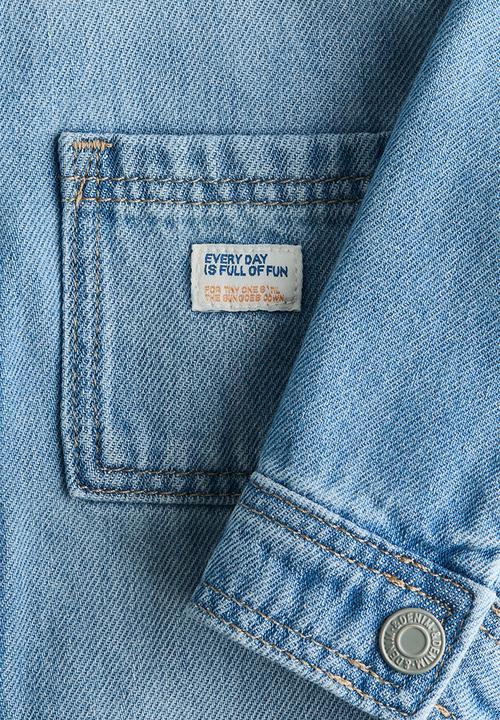 H&M - Cotton twill overshirt - denim blue