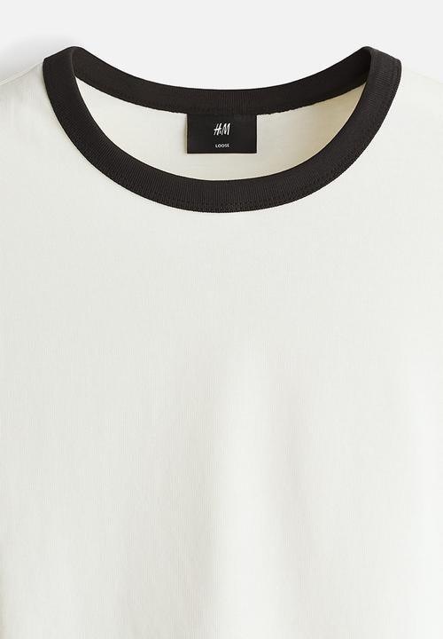 H&M - Loose fit boxy-style t-shirt - white
