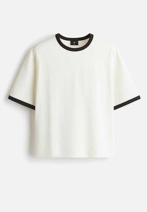 H&M - Loose fit boxy-style t-shirt - white