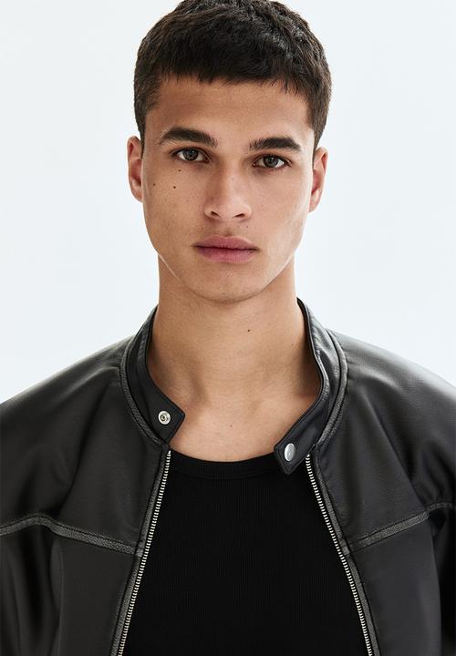 H&M - Slim fit ribbed vest top - black