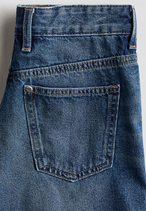 H&M - Loose-fit denim shorts - denim blue
