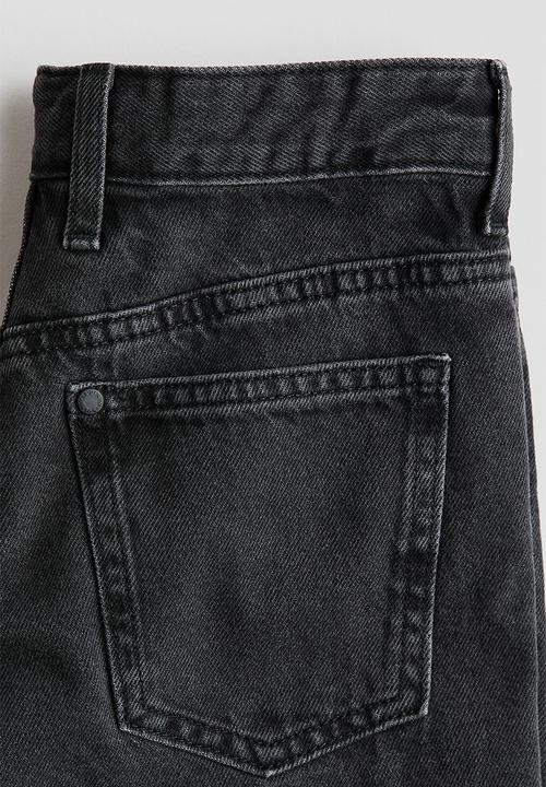 H&M - Loose-fit denim shorts - denim black