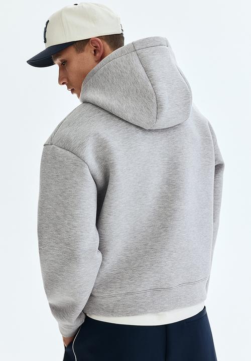 H&M - Loose fit scuba hoodie - grey marl