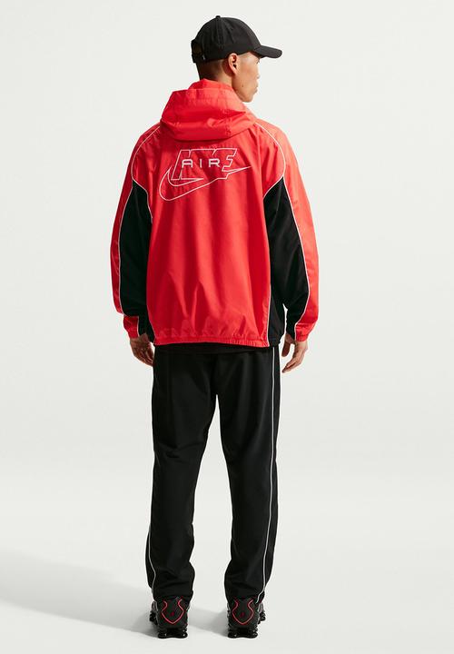 Nike - Nike Air  Full-Zip Hybrid Utility Jacket- Lt Crimson/Black/White