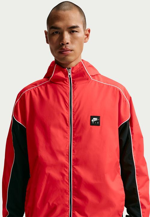 Nike - Nike Air  Full-Zip Hybrid Utility Jacket- Lt Crimson/Black/White