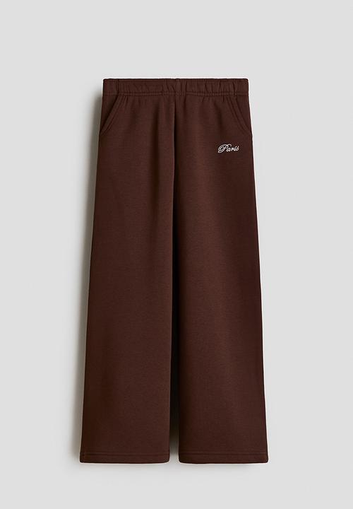 H&M - Straight sweatshirt joggers - brown/paris