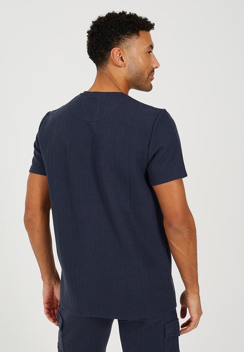 Brave Soul - Crew Neck Tshirt  - Navy