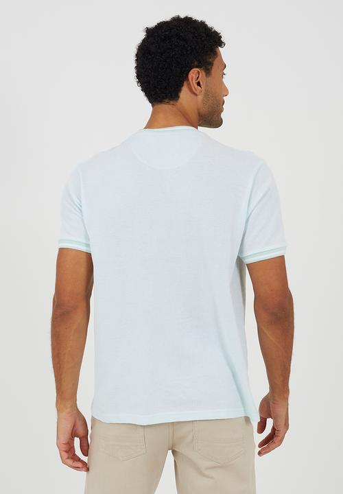 Brave Soul - Brandt T-shirt - Pale Mint / Optic White