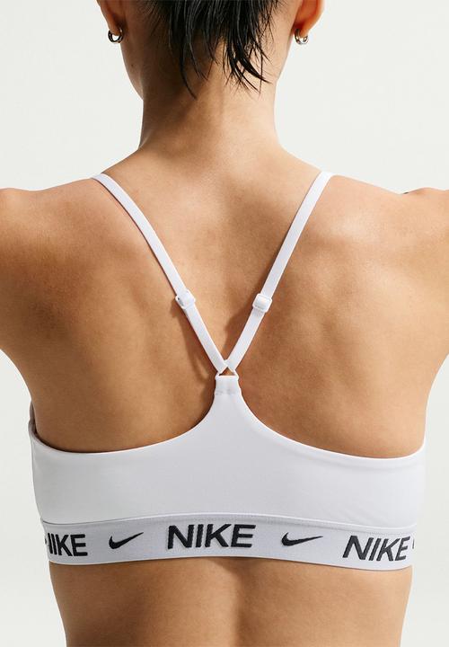 Nike - Nike Indy Light Support Women's Padded Adjustable Sports Bra - White/Black