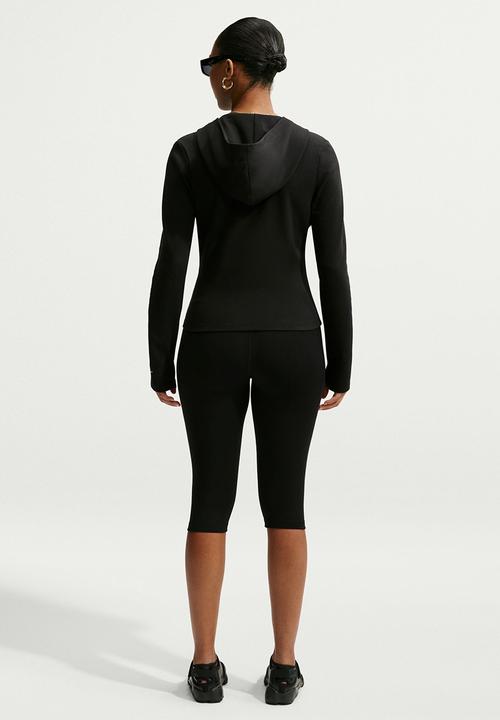 Nike - Women'S Slim Long-Sleeve Full-Zip Top - Black/Black/White