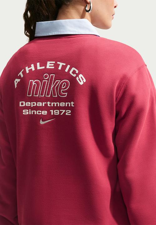 Nike - W Nk Stdo Flc Mw Std Ad Crew  - Tough Red
