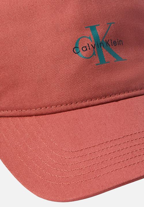 Calvin Klein - Monologo Printed Baseball Cap - Orange