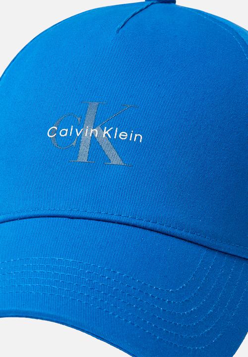 Calvin Klein - Monologo Printed Baseball Cap - Blue