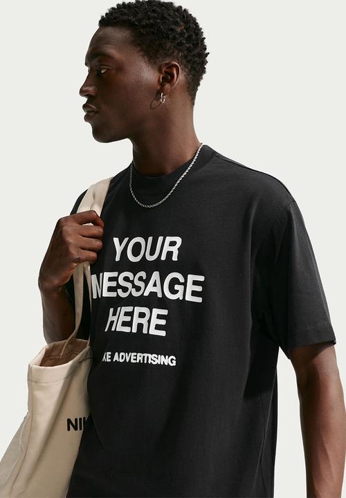 Nike - NSW "Your Message Here"  T-Shirt  - Black