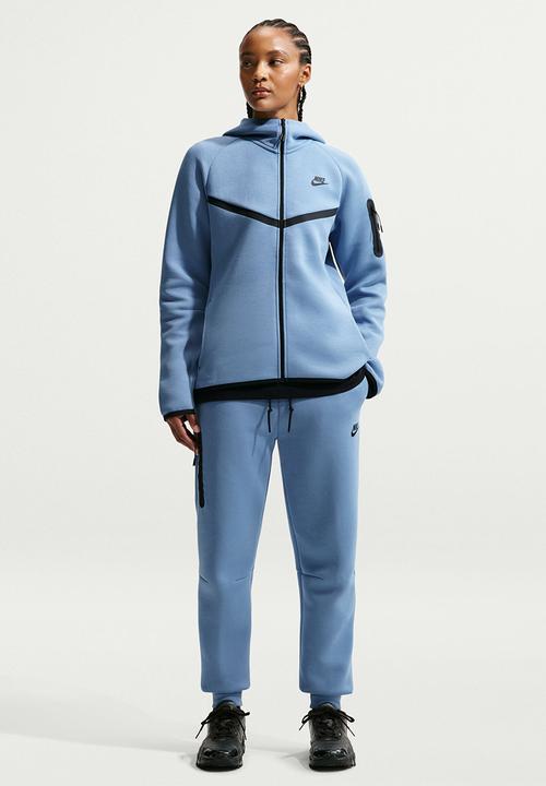 Nike - W Nsw Tch Flc Wr Fz Hdy 2 - Work Blue/Black