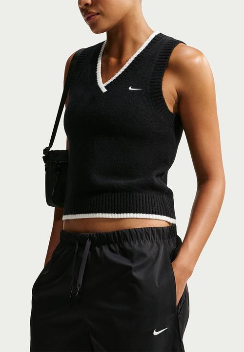 Nike - W Nk Eknit Vest - Black/White/White