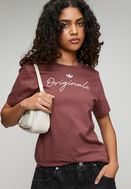 adidas Originals - P Tee Ls W - Quiet Crimson