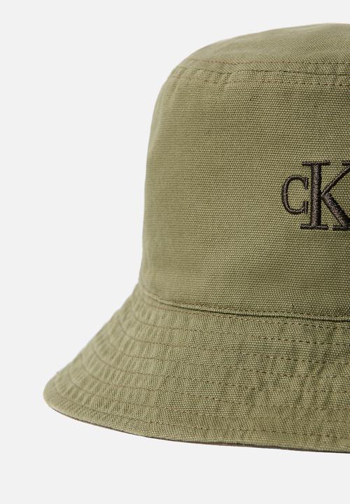 Calvin Klein - Washed Material Rev﻿Ersible Bucket - Green
