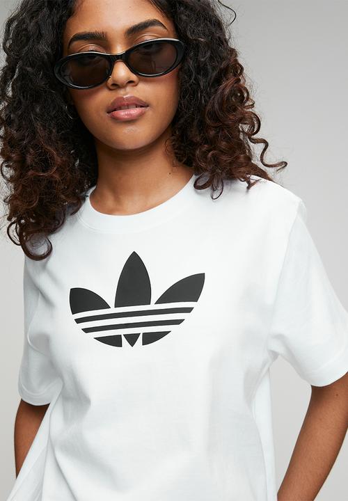adidas Originals - Trefoil Boxy T W - White/Black
