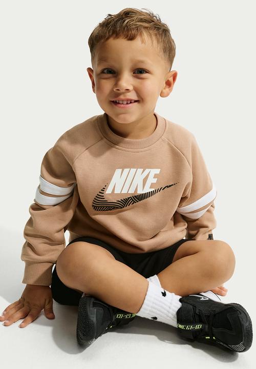 Nike - Nkb B Nsw Itz Ft Oversize Crew - Hemp