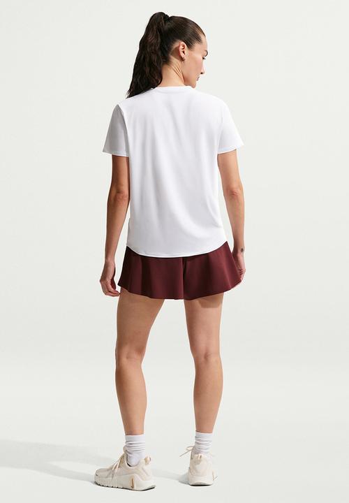 Nike - Nike One Classic Women's Dri-Fit Short-Sleeve Top - White/Black