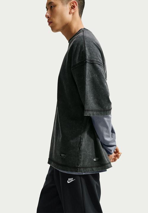Nike - NSW Club Straight Stretch Pant - Black/White