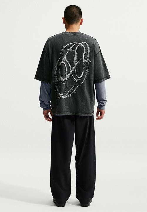 Nike - NSW Club Straight Stretch Pant - Black/White