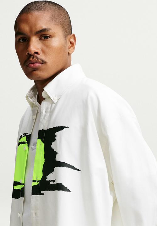 Nike - Club Rules Oxford LS Ball Shirt - Summit White/Summit White