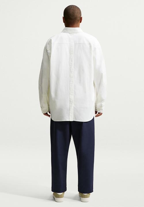 Nike - Club Rules Oxford LS Ball Shirt - Summit White/Summit White