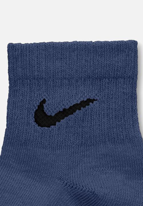 Nike - Everyday Training Ankle Socks (3 Pairs) - Blue Multi